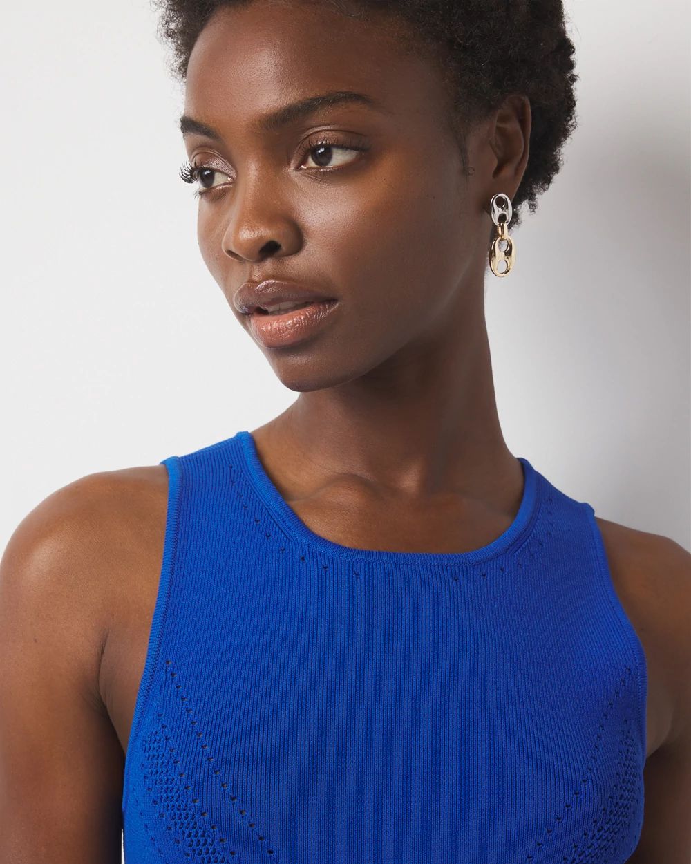 WHBM FORME™ Sculpt Stretch Sweater Tank White House Black Market